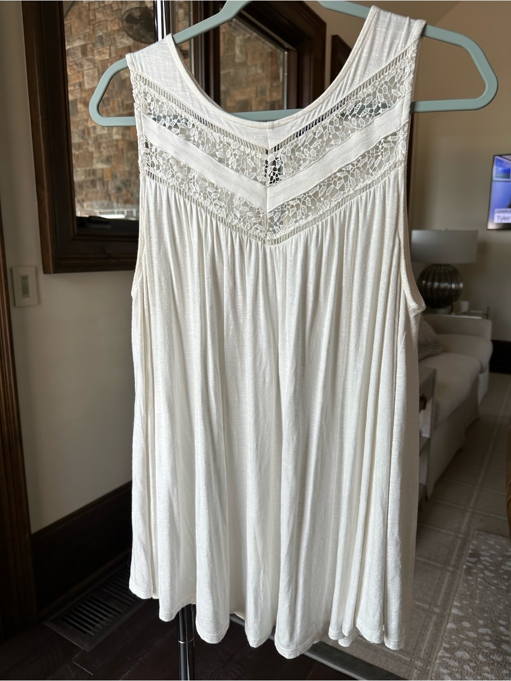 Lace Sleeveless Boho Tank Top